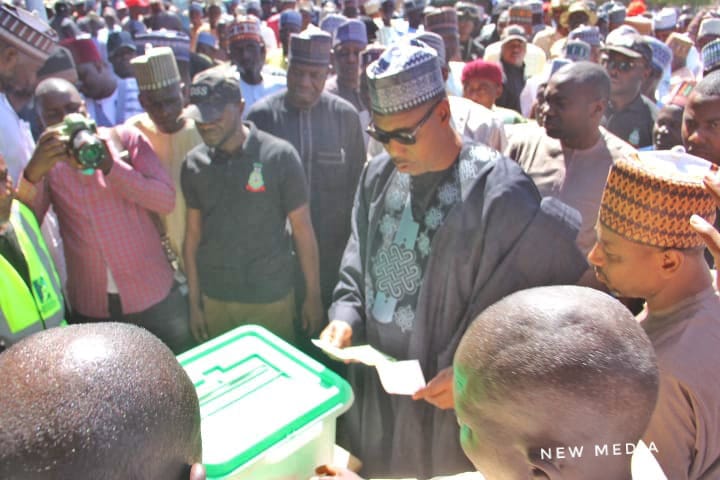 Zulum votes in Mafa LGA of Borno