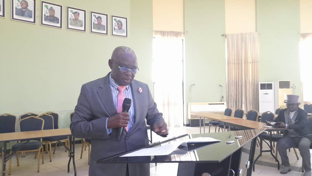 Prof Ukertor Moti presenting the panels report