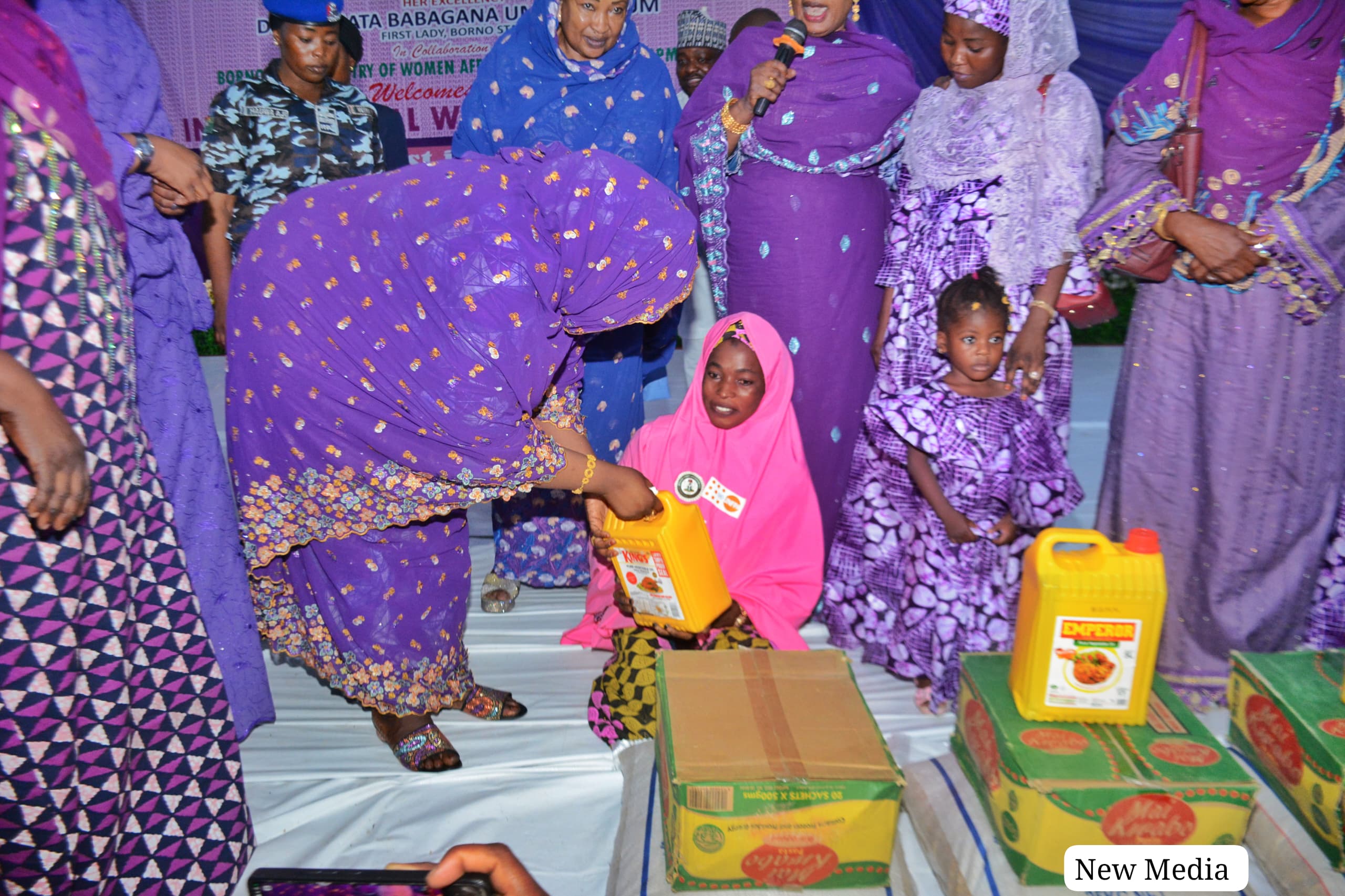 IWD: Borno first lady distributes N150m, food items to vulnerable families 3 IMG 20240309 WA0057