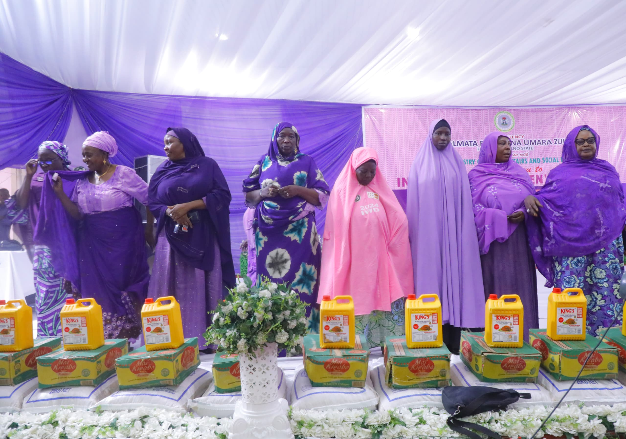 IWD: Borno first lady distributes N150m, food items to vulnerable families 2 IMG 20240310 WA0001