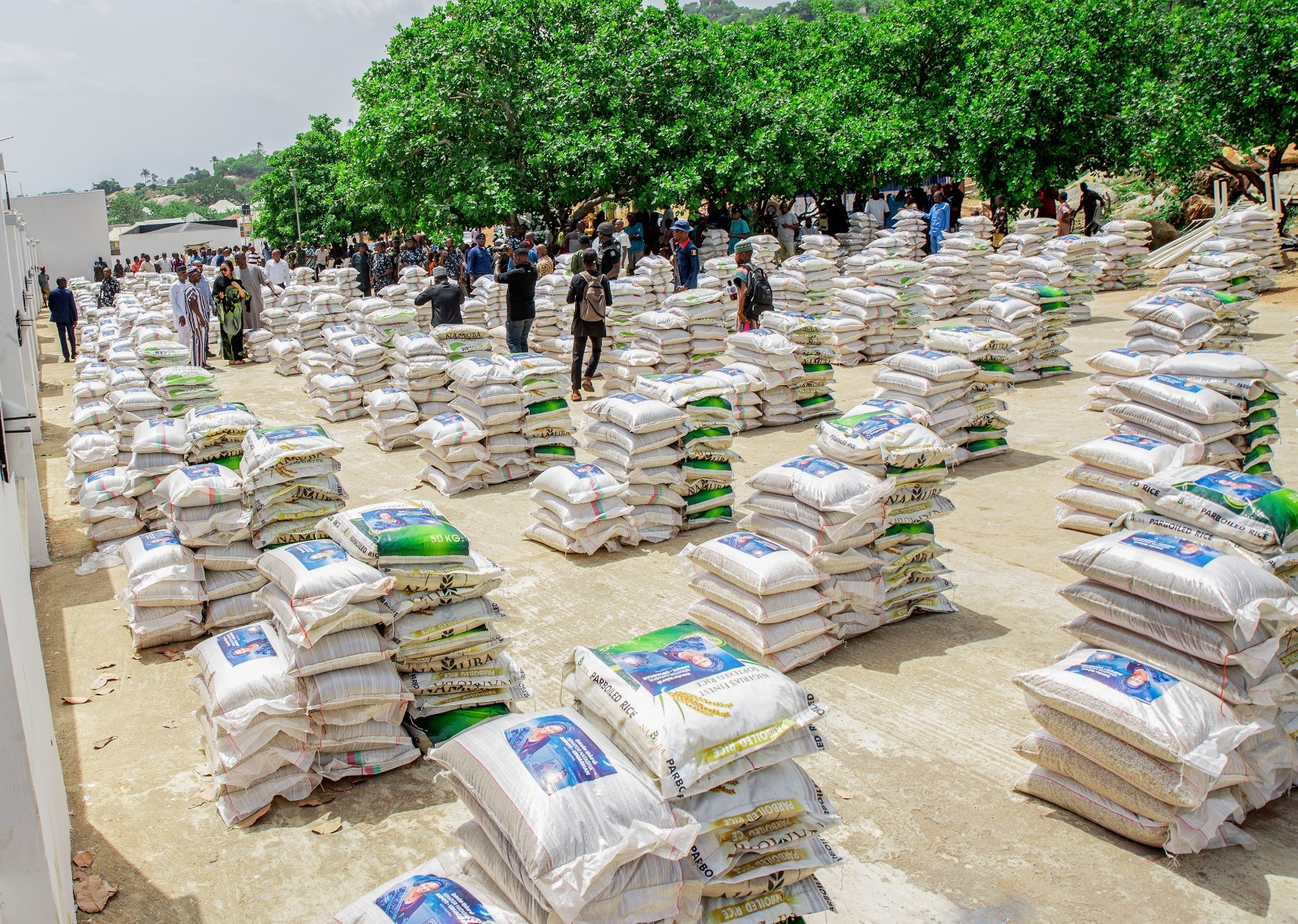 Bags of rice distributed to the beneficiaries in Kogi Central 