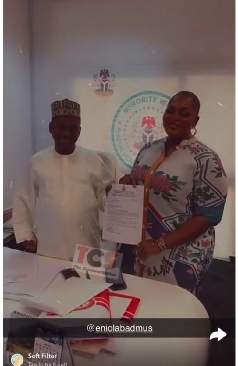 Eniola Badmus appointed as SSA to Speaker, House of Reps on social events and public hearing 2 Speaker, House of Representatives, Abbas Tajudeen and Actress Eniola Badmus