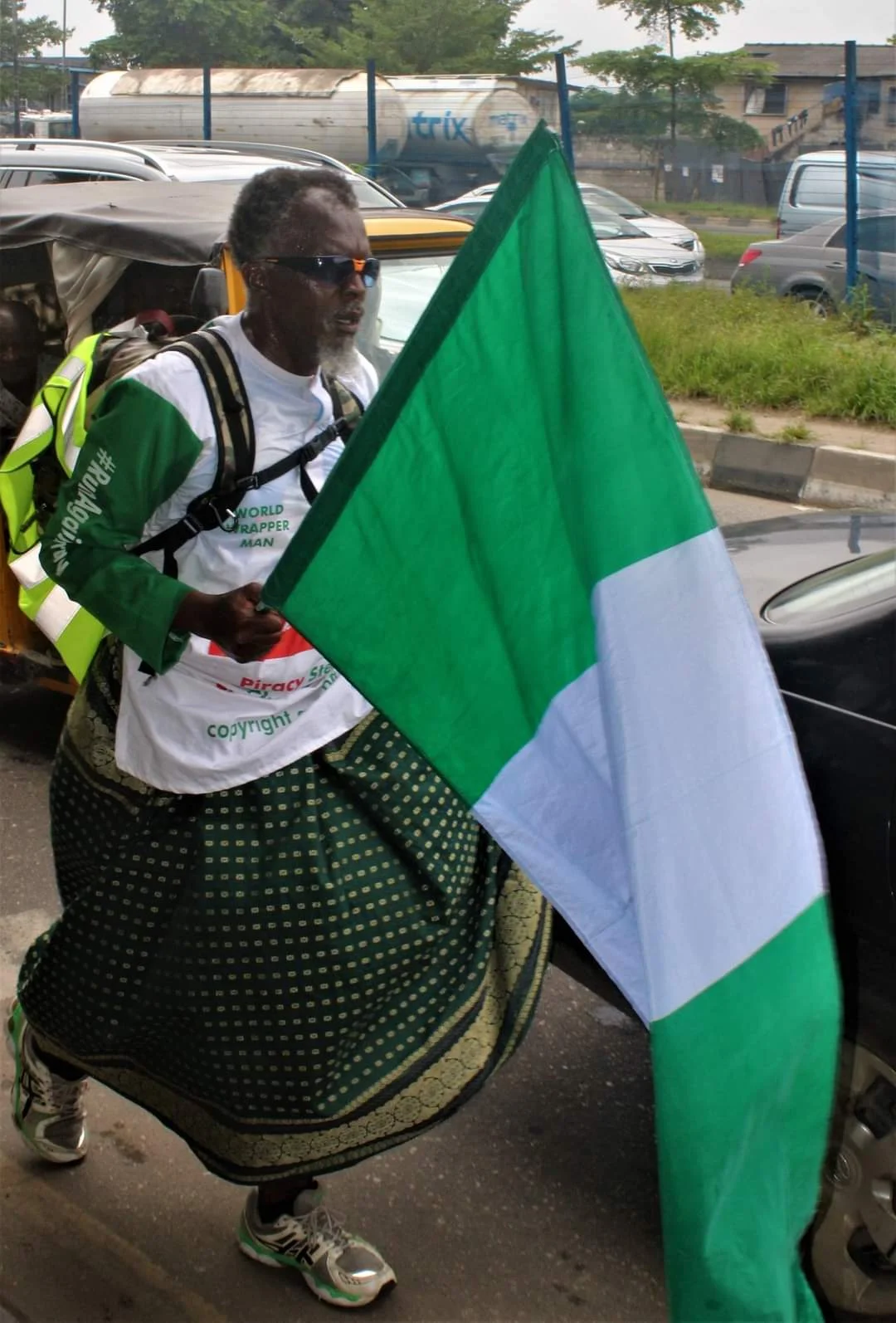 Adventurer, Adjarho Obaro, popularly known as “World Wrapper Man”