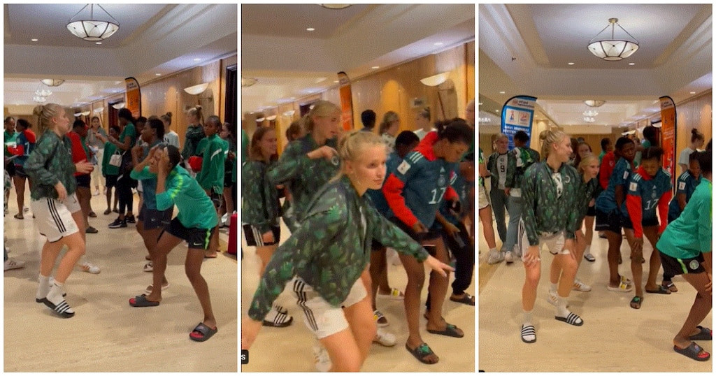 German girls dance to Kizz Daniel's song despite losing U-17 WWC bronze to Nigeria’s Flamingos (Video) 1 635fb098c6185