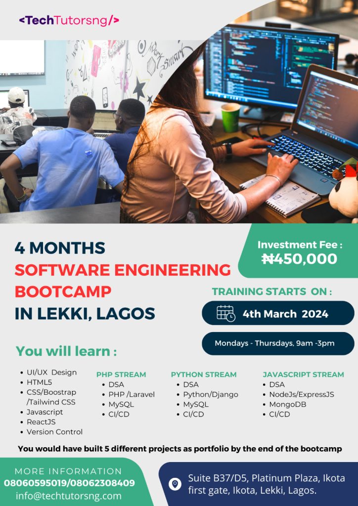 Software Engineering Bootcamp; Your pathway to Remote and High Paying ...
