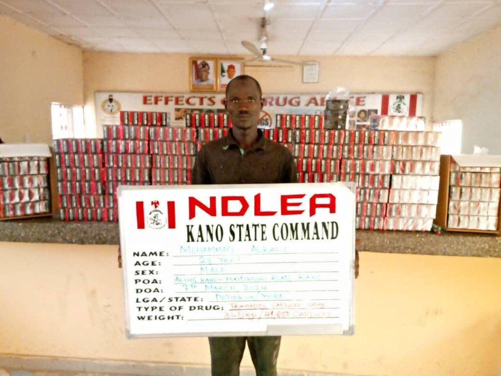 A drug suspect arrested by NDLEA