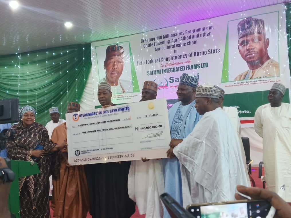 Zulum flags off N140m livestock program for 140 youths in Jere 1 Zulum flags off N140m livestock program for 140 youths in Jere