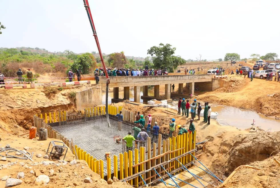 FCT Minister, Nyesom Wike inspecting the construction of road in Bwari Area Council of Abuja