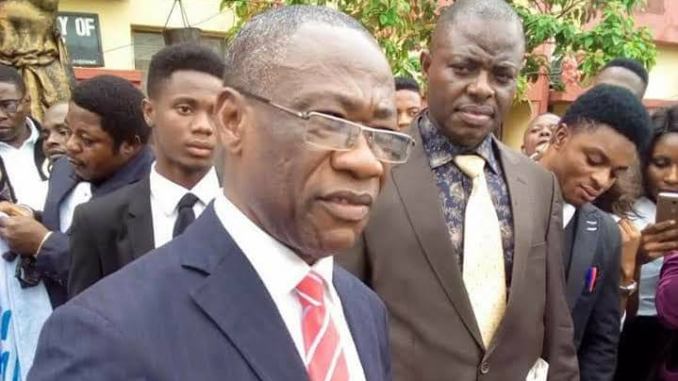 Embattled Dean of the Faculty of Law, University of Calabar (UNICAL) Prof. Cyril Ndifon is accused of sexual harassment