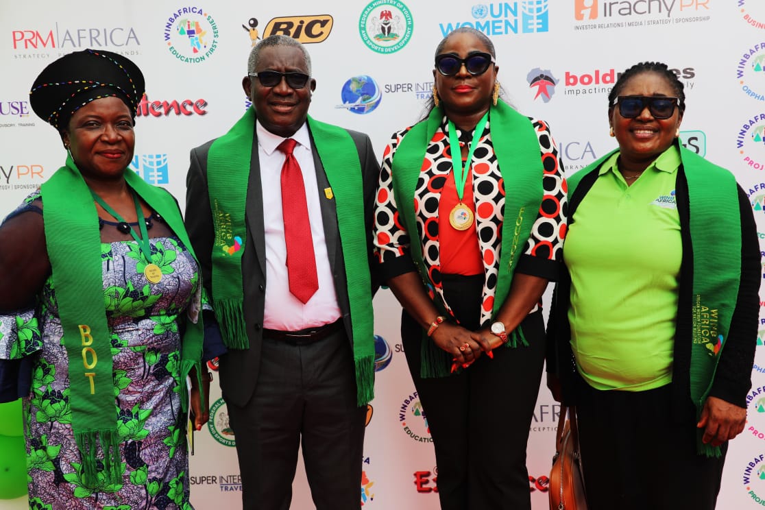 WINBAFRICA @ 10: Experts call for renewed commitment to women's empowerment for nation-building 1 L-R: Dr kemi Akiyode-Adebayo, (BOT WINBAFRICA), Engr. Obafemi Omokungbe (Keynote Speaker), Dr Bukola Bello Jaiyesimi (founder WINBAFRICA), Dr Oluseun Popoola (Panelist Chairperson) during the 10th anniversary of the African Women Foundation for Nation Building (WINBAFRICA) held at the Alliance Francaise, Mike Adenuga Centre, Ikoyi, Lagos