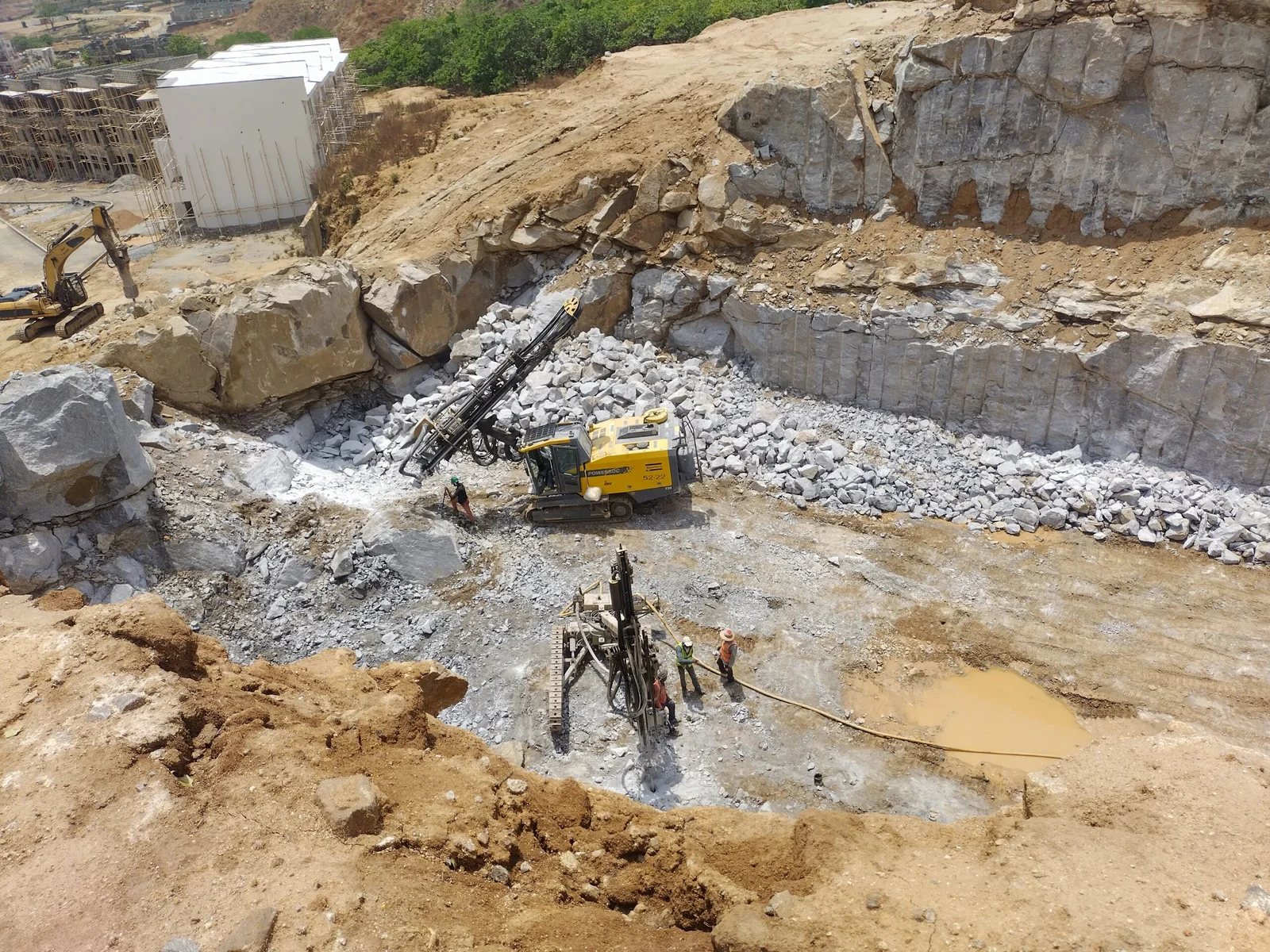 The mining site at Guzape District, Abuja