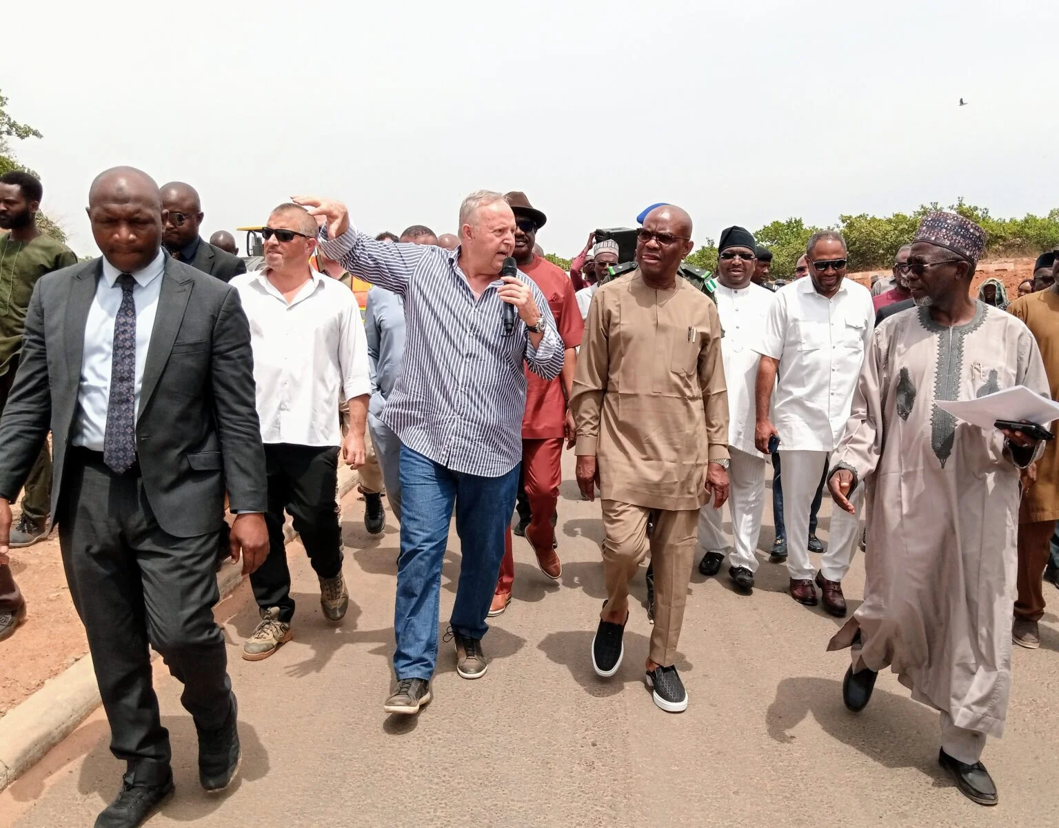 Wike inspects road projects