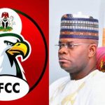 EFCC logo and the former Kogi State Governor, Yahaya Bello