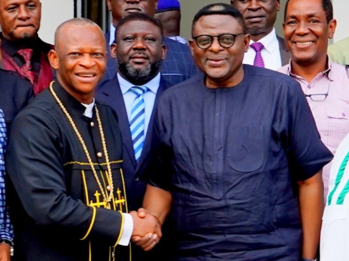 Bishop Isong lauds Cross River Governor, Otu on infrastructural development 11 Bishop of Christian Central Chapel International (CCCI), Dr Emmah Isong and Cross River State Governor, Bassey Otu