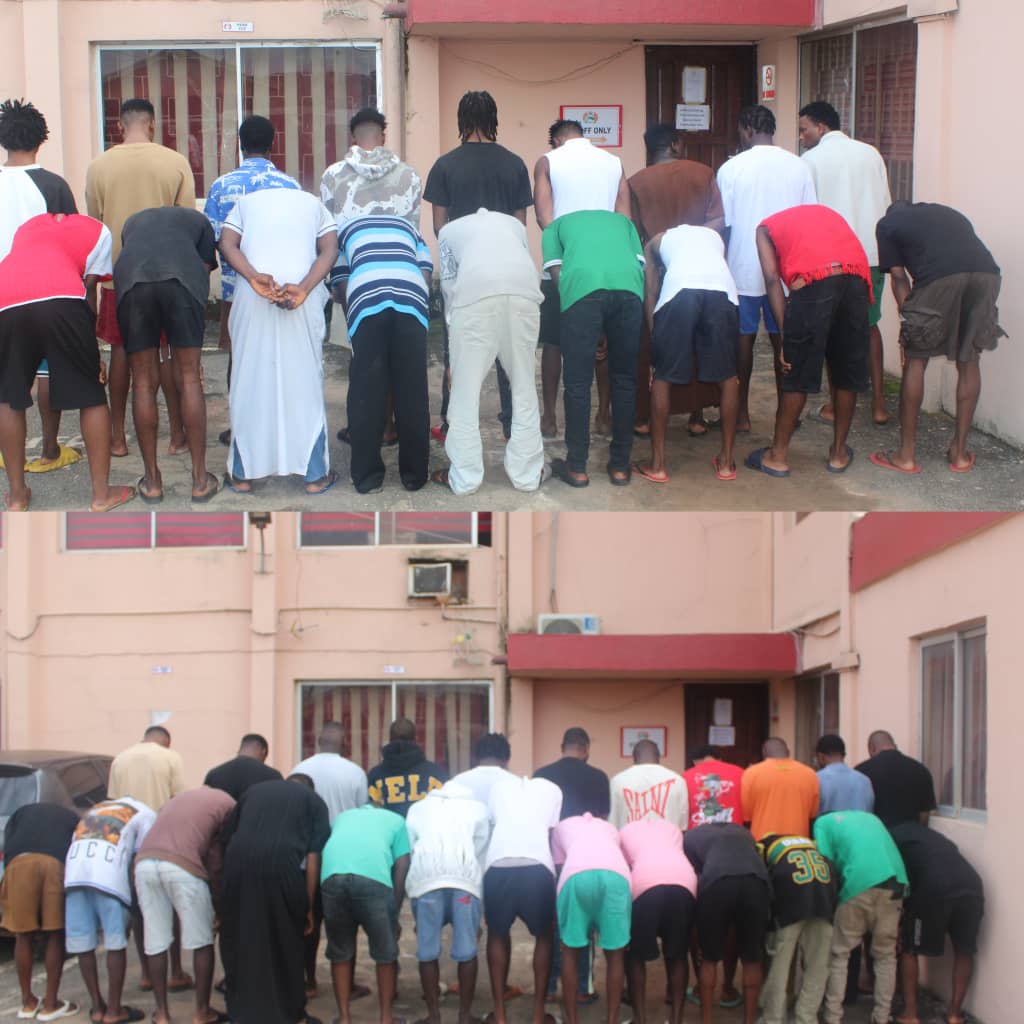 Suspected Internet fraudsters popularly known as Yahoo boys