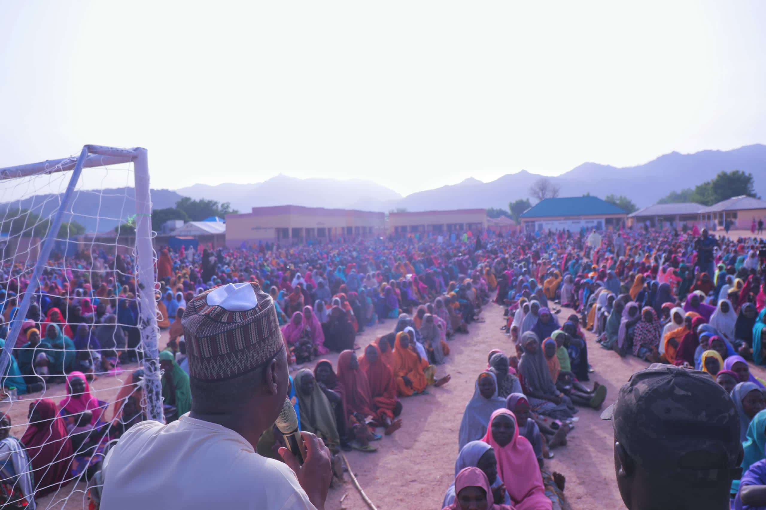 Zulum distributes N250m to 25,000 widows, vulnerable women in Gwoza 4 Governor Zulum addressing vulnerable women in Gwoza LGA of Borno State