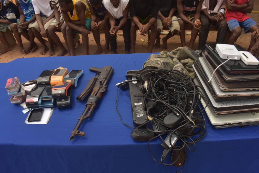Police raid fraud academy in Markudi, arrest Internet fraudsters, kidnappers 5 IMG 20240521 WA0036