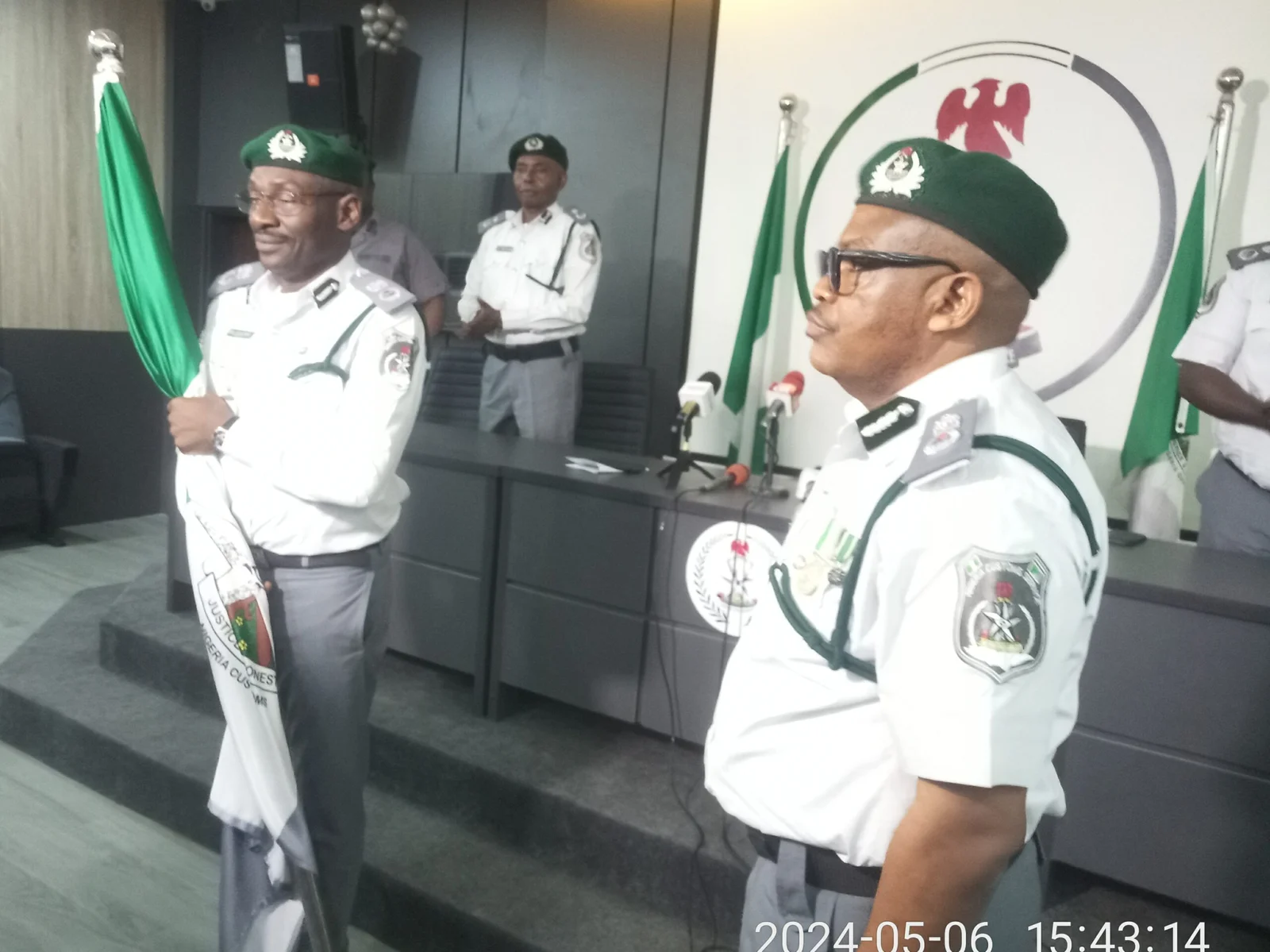 Apapa Customs Command generates N672.1bn in 4 months 1 L-R the New controller of Apapa Customs Command, Comptroller Babatunde Olomu.