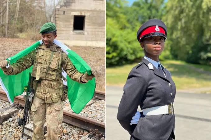 First lady extols 1st Nigerian female British military academy graduate 1 Second Lt. Oluchukwu Owowoh is the first Nigerian female cadet to graduate from the Royal Military Academy (RMA), Sandhurst, United Kingdom.
