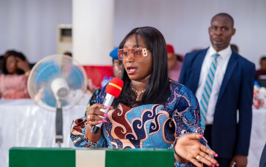 Police beef up security as Ebonyi First Lady tours LGAs 1 Wife of Ebonyi State Governor, Mrs Mary-Maudline Nwifuru.