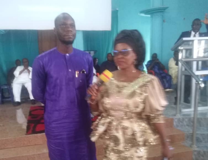 Taraba Commissioner, son bag Ph.D, master degrees 1 Taraba State Commissioner for Social Justice and Reintegration, Hon. Dr. Filister Irarimam Musa, and her son, Calvin Musa, during a Thanksgiving service at Reformed Church of Christ For Nations (RCCN) Roadblock Jalingo Taraba State