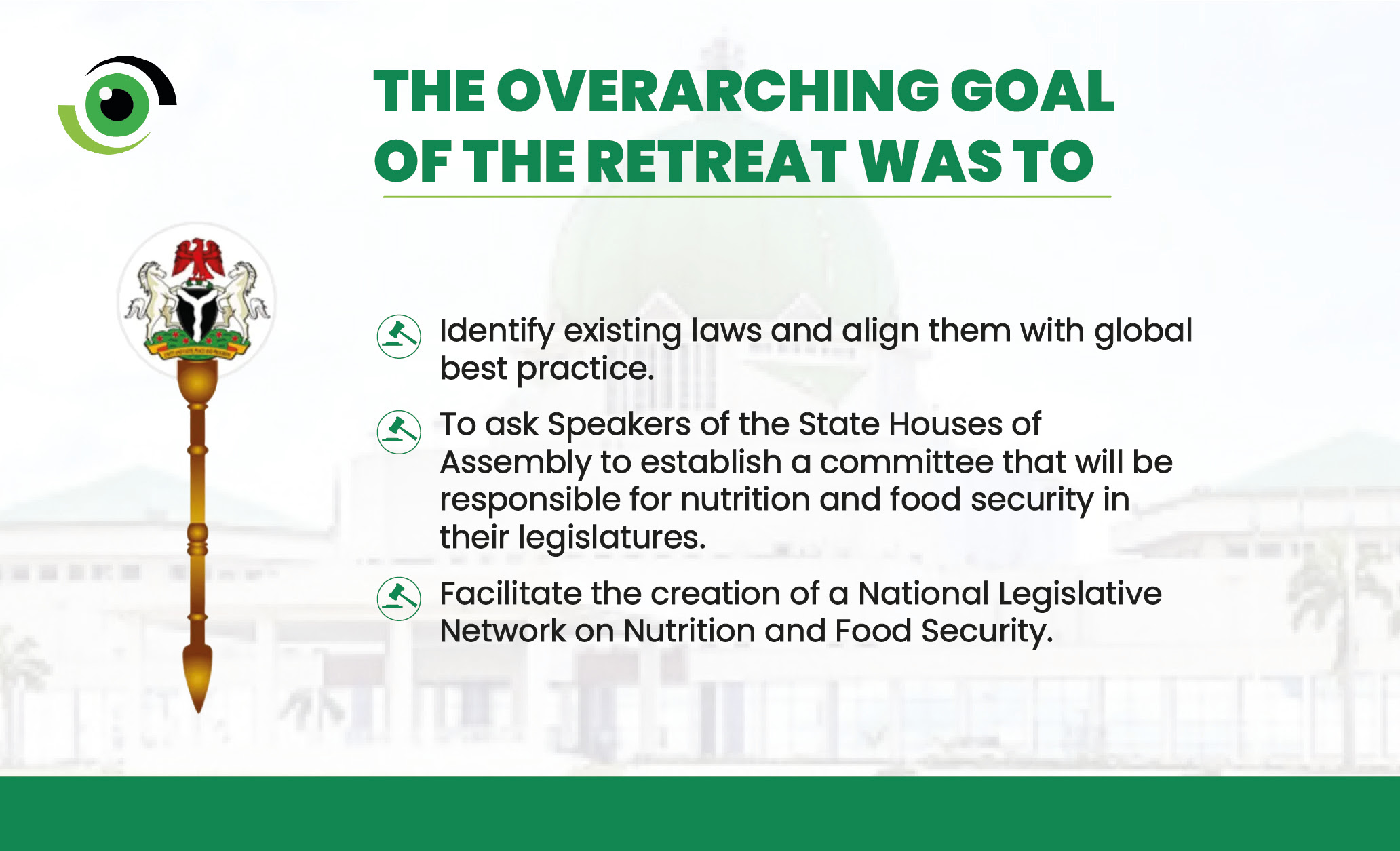 Overarching goal of retreat