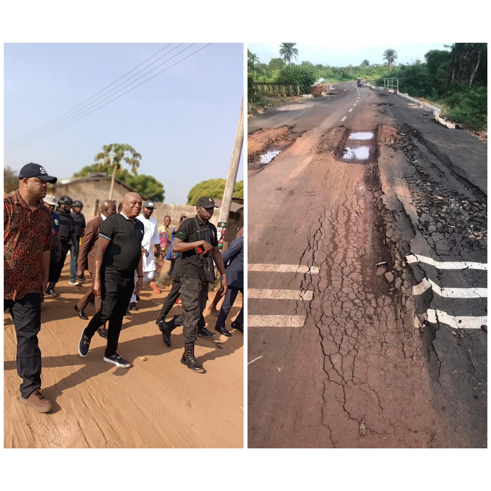 Road constructed by Senator Orji Uzor Kalu gets washed off by rain few months after it was commissioned 1718737615 1