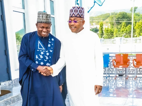 L-R : Kogi Poly Rector, Prof. Salisu Usman; and Kogi Governor, Ahmed Ododo