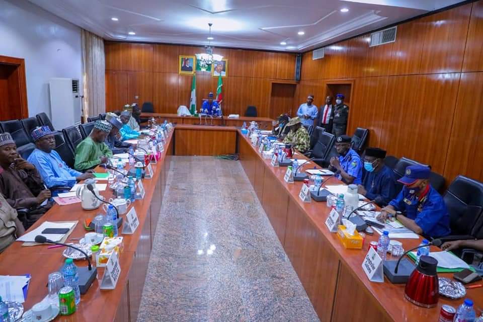Borno State Governor, Babagana Umara Zulum, chaired the security council meeting, which was held in the council chamber of the government house, Maiduguri 