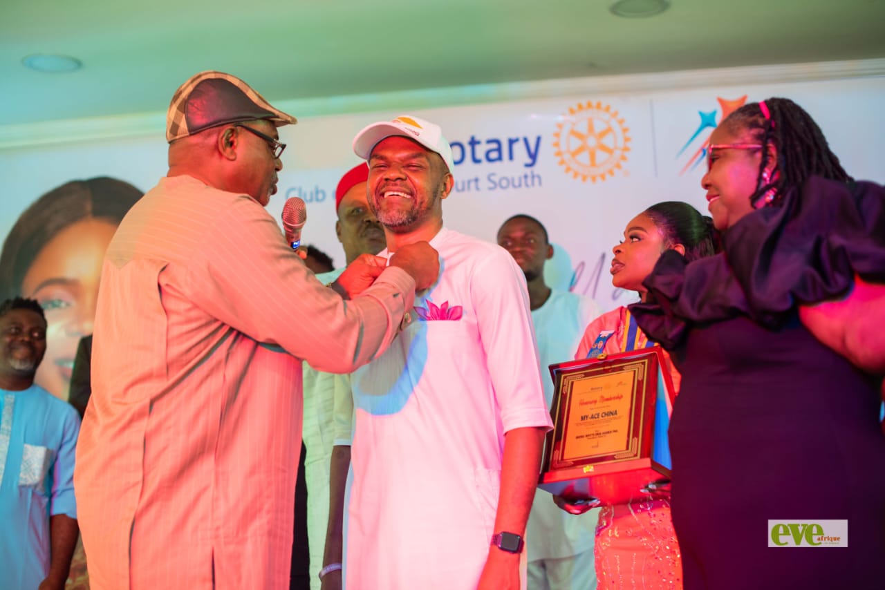 Mayor being decorated