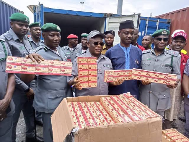 Customs intercepts 12 containers of Tramadol, machetes at Apapa ports 8 Customs intercept tramadol