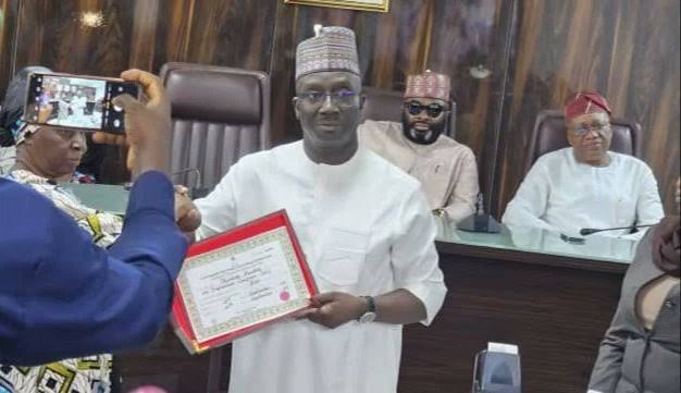 INEC Presents certificates of return to Edo Gov-elect, deputy-elect 9 images 2024 09 26T192432.464
