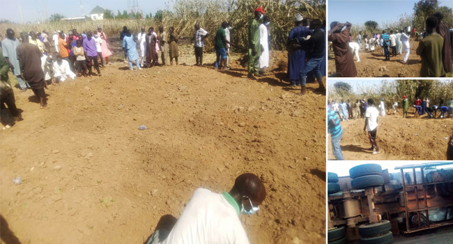 Combined images of the mass burial