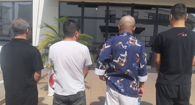 EFCC arrests 4 Chinese, 101 others for suspected Internet fraud in Abuja 14 Chinese EFCC Arrests Abuja