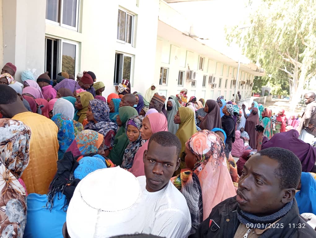 Mammoth crowd jostles for Ndume's free eye surgery in Borno 1 IMG 20250109 WA0008
