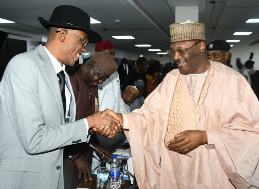 INEC announces date for FCT area council elections 17 L-R, Julius Abure, national chairman Labour Party with Mahmood Yakubu, chairman Independent National Electoral Commission (INEC) during a meeting between chairman INEC and political party leaders in Abuja.