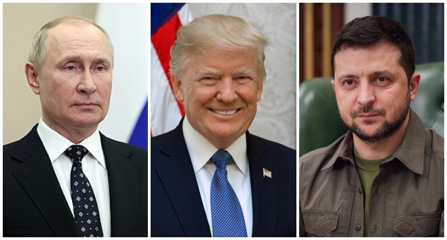 Russian President, Putin, US Presidential, Donald Trump and Ukrainian President Volodymyr Zelensky