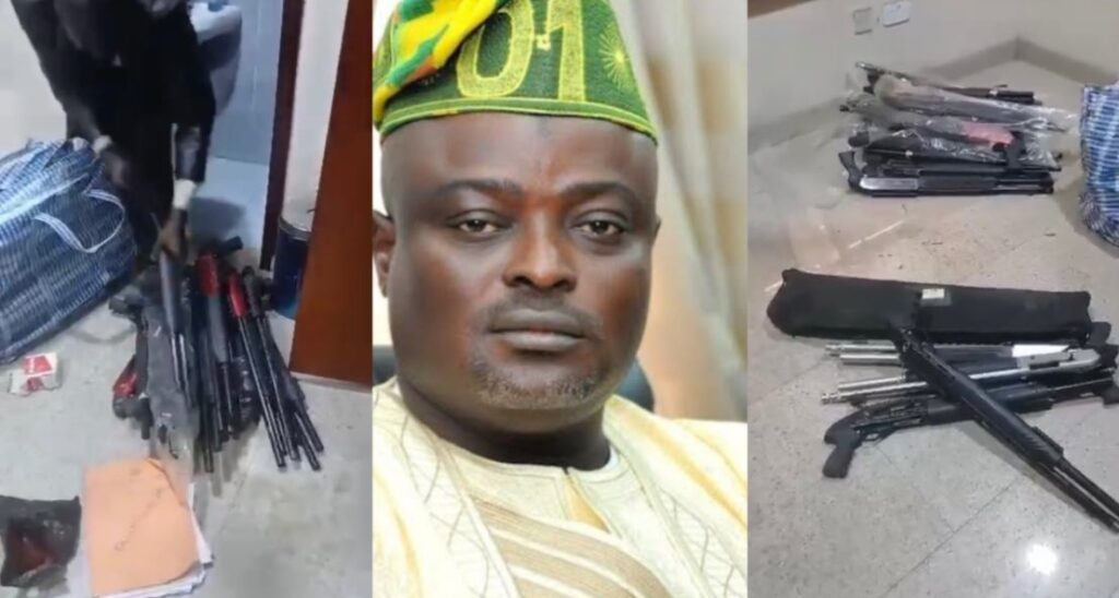 Obasa denies allegations of arms cache discovered in his office 1 Obasa firearms DSS Lagos Assembly