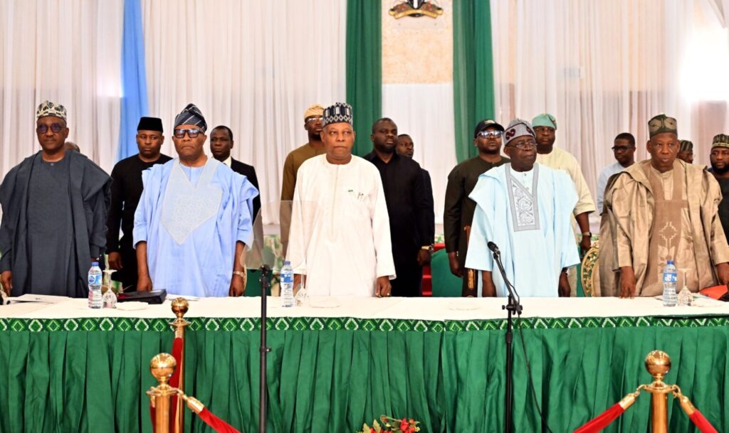 APC united, supportive of Tinubu’s government – Uzodinma 1 APC caucus meeting in Abuja
