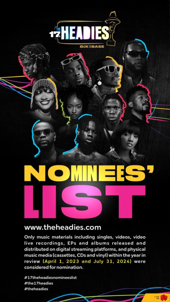 FULL LIST: Mohbad, Odumodu Blvck, Ayra Starr lead 2025 Headies nomination list 2 WhatsApp Image 2025 02 12 at 7.00.19 PM