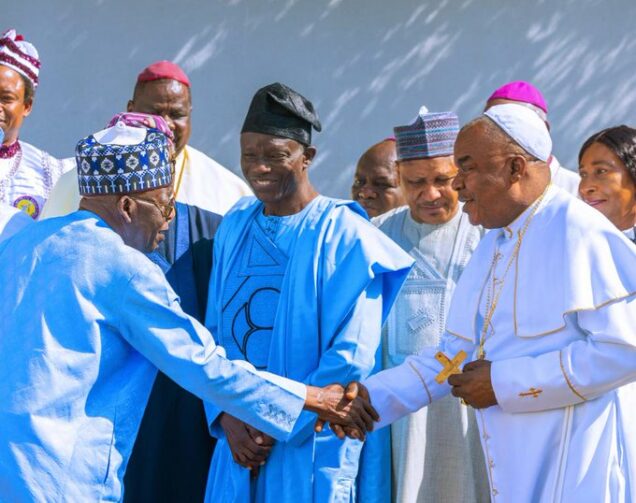 President Bola Tinubu with Christian leaders