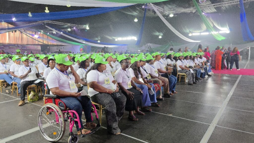 First Lady, SDGs office empower 500 Rivers women 1 Beneficiaries of the empowerment programme organised by the Office of the Senior Special Assistant to the President on Sustainable Development Goals (OSSAP-SDGs) and the Renewed Hope Initiative (RHI), on Friday in Port Harcourt, Rivers