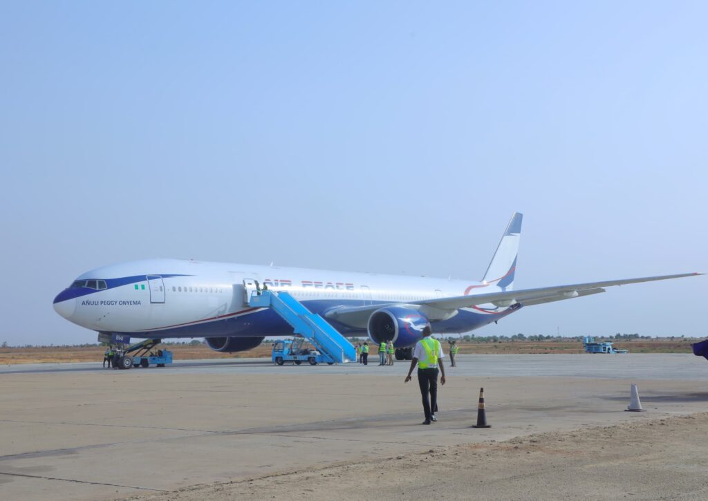 315 Borno pilgrims depart for Mecca, Saudi Arabia 1 Air Peace