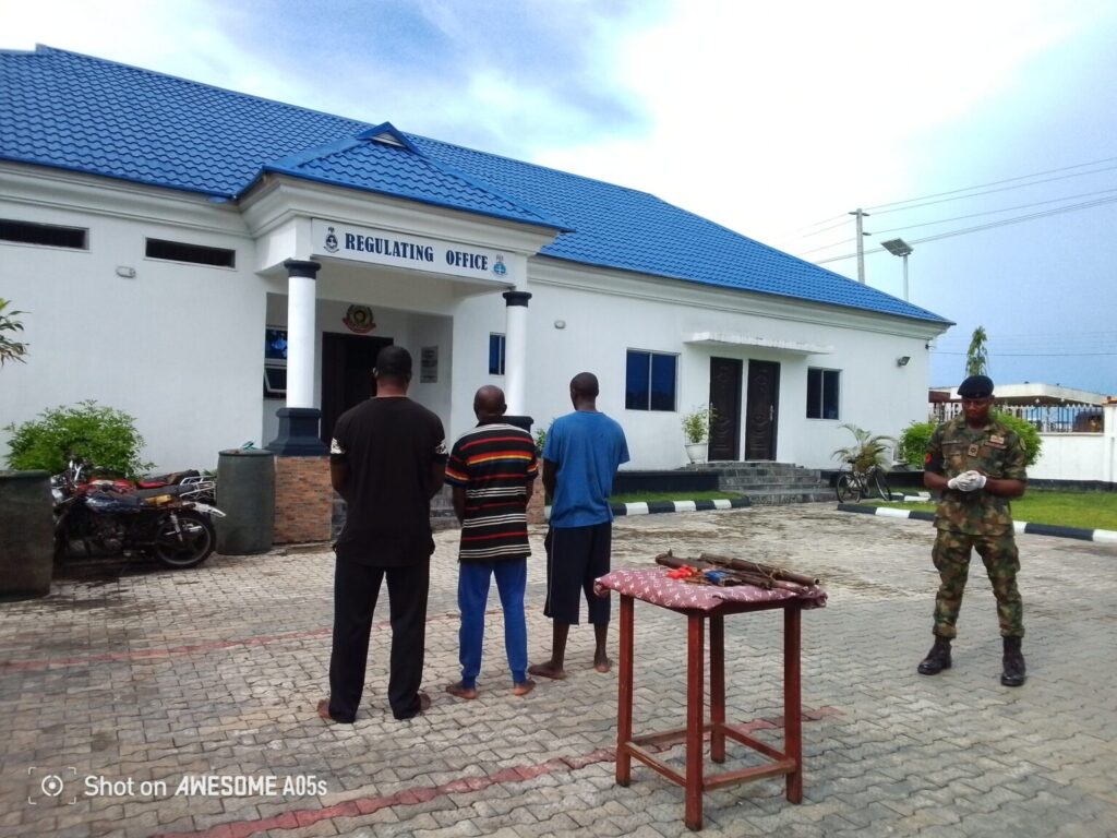 Navy hands over 3 suspects to DSS for illegal arms possession in Bayelsa 1 IMG 20250502 092454 224 1536x1152 1