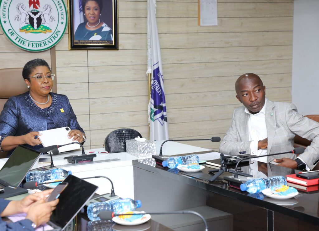 Managing Director of NSITF and the Head of Service