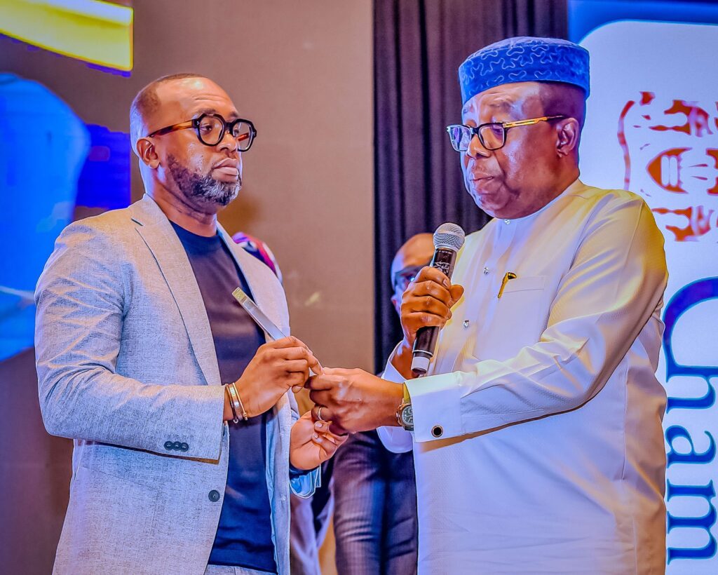 NNPC's Soneye crowned Media Manager of the Year 1 "Honouring excellence! Mr. Olufemi Soneye, NNPC Ltd.'s Chief Corporate Communications Officer, receives the 2024 Media Manager of the Year Award from Ernest Ebi, MFR, former Deputy Governor of the Central Bank of Nigeria. #NNPC #MediaExcellence #AwardWinner"