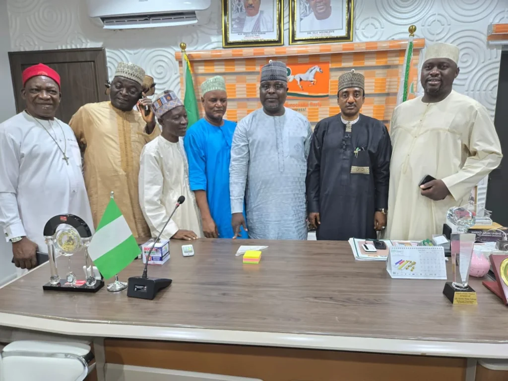 SDP crisis: Gabam denies suspension, insists he's still chairman 1 SDP National Chairman, Alhaji Shehu Gabam, flanked by some members of the party's National Working Committee (NWC) in Abuja