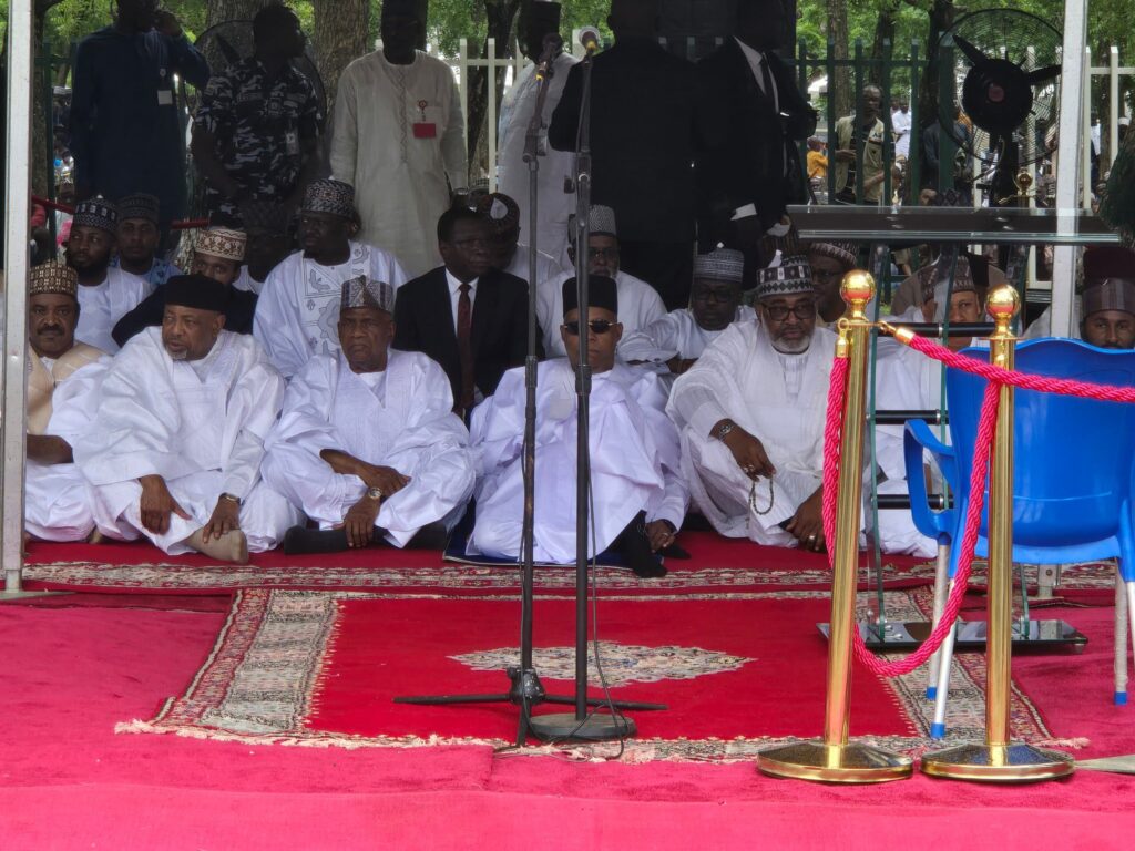 Shettima joins family, Borno people for Eid-el-Kabir celebration 1 Vice President Kashim Shettima joins Muslim faithful in observing Eid al-Adha prayers
