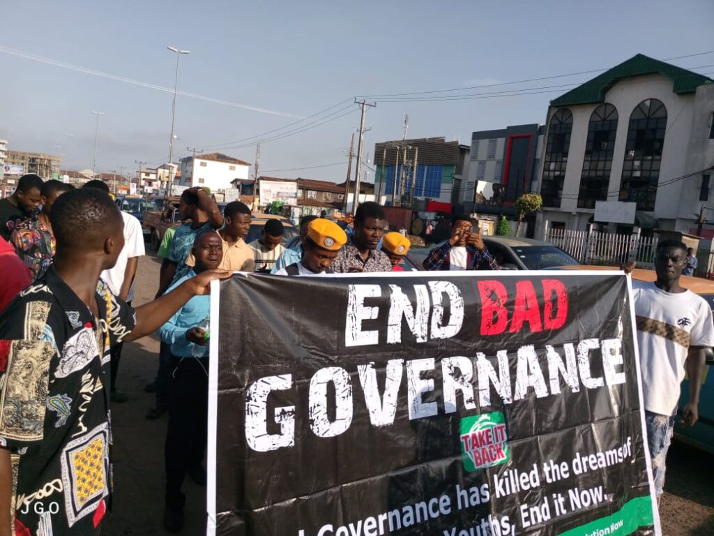 Police on high alert as protesters hit streets in Osun 2 Protesters on democracy Day