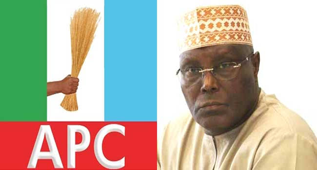 APC mocks Atiku’s move to ADC, says “2027 presidency is not calling his name” 1 APC logo and former Vice President, Atiku Abubakar